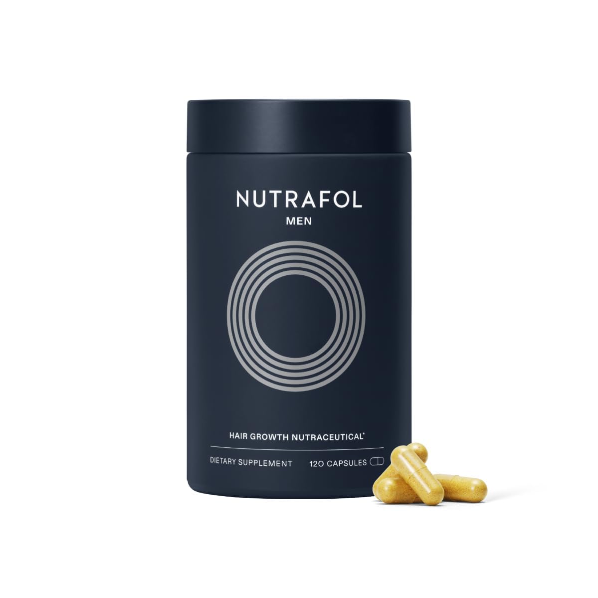 Nutrafol Men’s Hair Growth Supplement | Thicker, Stronger Hair - 120 Capsules