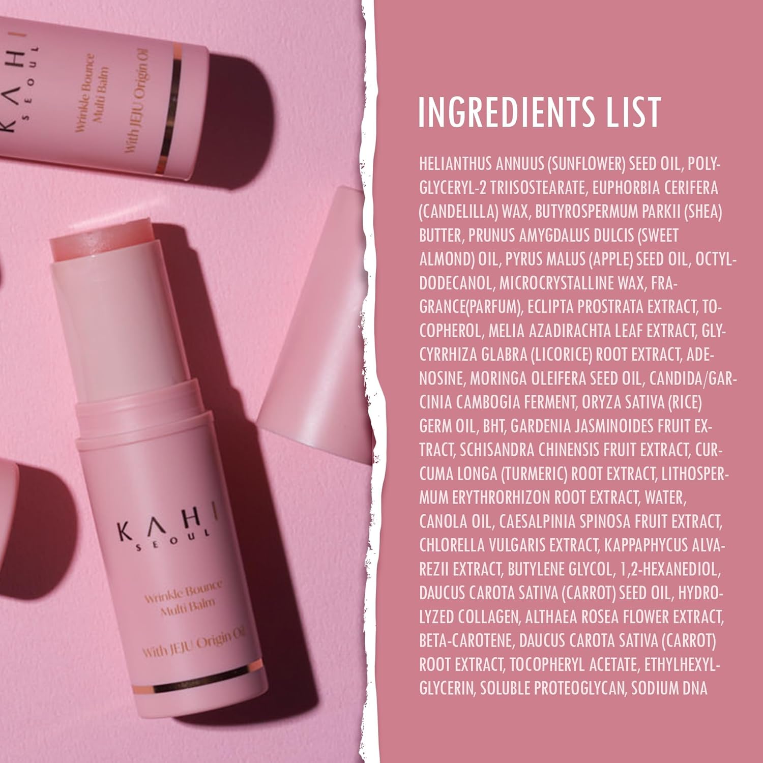 KAHI Collagen Balm Stick – Multi-Balm for Face, Eyes & Neck | Korean Skincare with Salmon Collagen & Jeju Oils